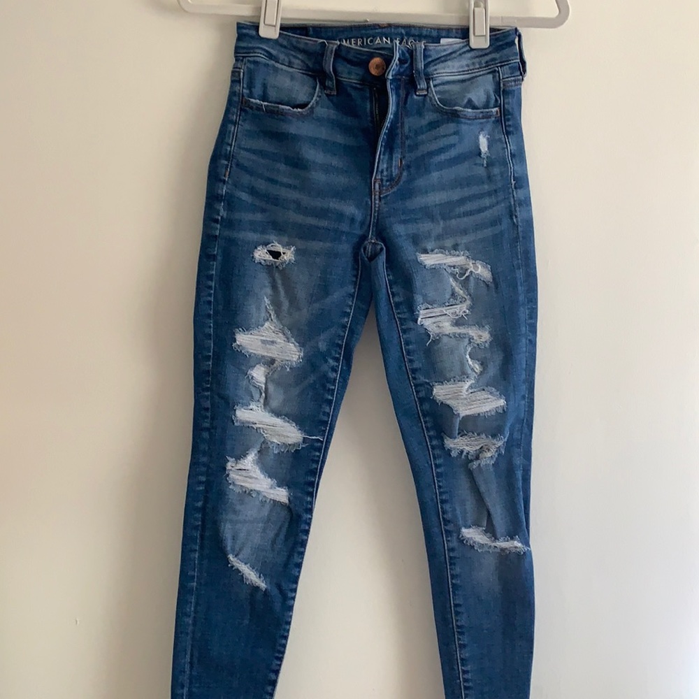 AEO  Super stretch hi-rise jegging size 2
